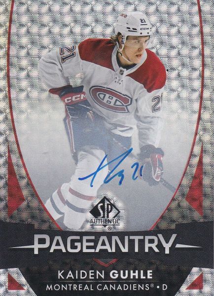 AUTO karta KAIDEN GUHLE 23-24 SP Authentic Pageantry Autograph číslo P-9